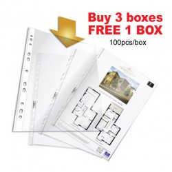 DURABLE 2662 / 2668 19 PUNCHED POCKETS A4 - 100PCS